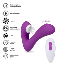 Laden Sie das Bild in den Galerie-Viewer, Ferngesteuerter Klitoris- und G-Punkt-Stimulator Gray