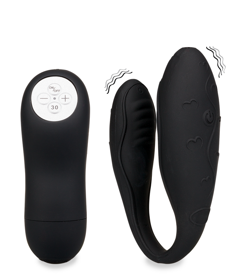 Ferngesteuerter Paar-Vibrator Lov&#039;Inside™ – Schwarz