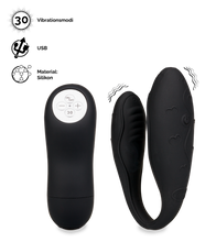 Laden Sie das Bild in den Galerie-Viewer, Ferngesteuerter Paar-Vibrator Lov&#039;Inside™ – Schwarz