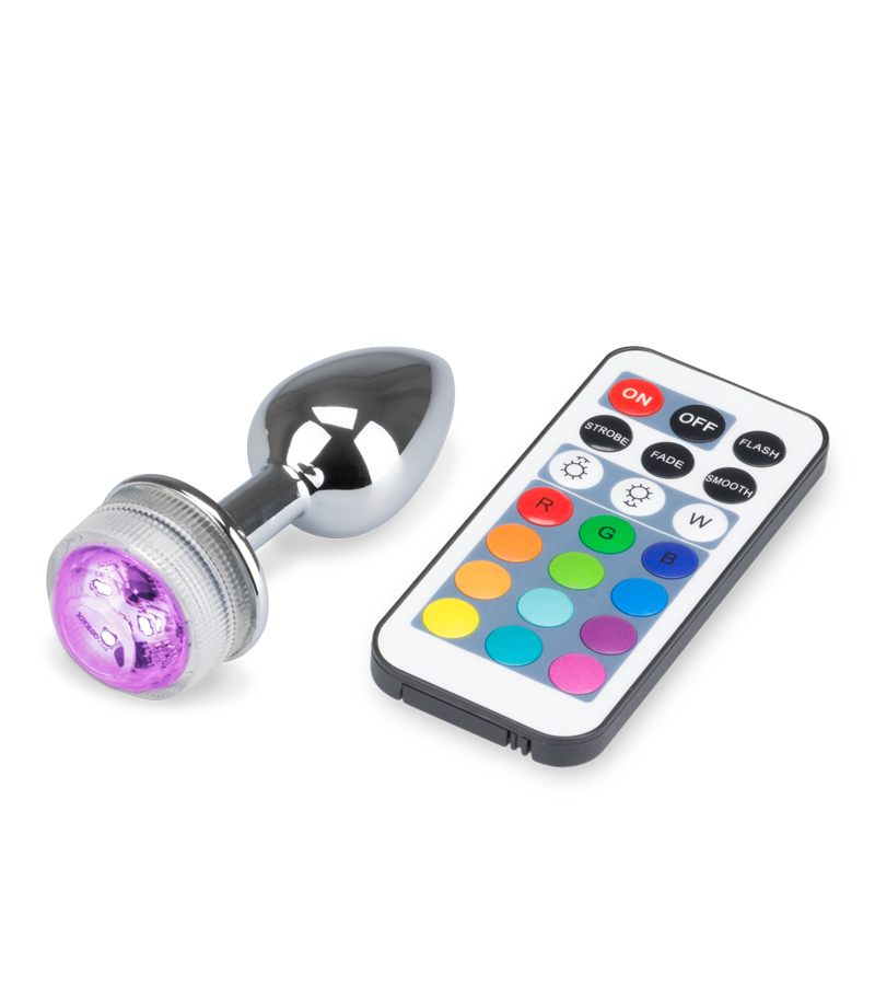 Ferngesteuerter Rosebud-Analschmuck mit Multicolor LED