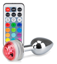 Laden Sie das Bild in den Galerie-Viewer, Ferngesteuerter Rosebud-Analschmuck mit Multicolor LED