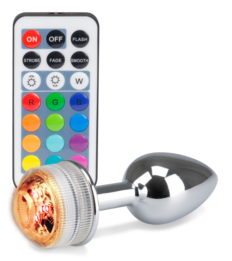Ferngesteuerter Rosebud-Analschmuck mit Multicolor LED