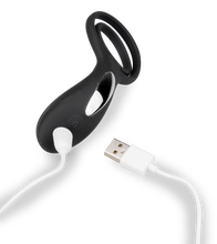 Laden Sie das Bild in den Galerie-Viewer, Ferngesteuerter Vibrator mit Penis- und Hodenring für Paare