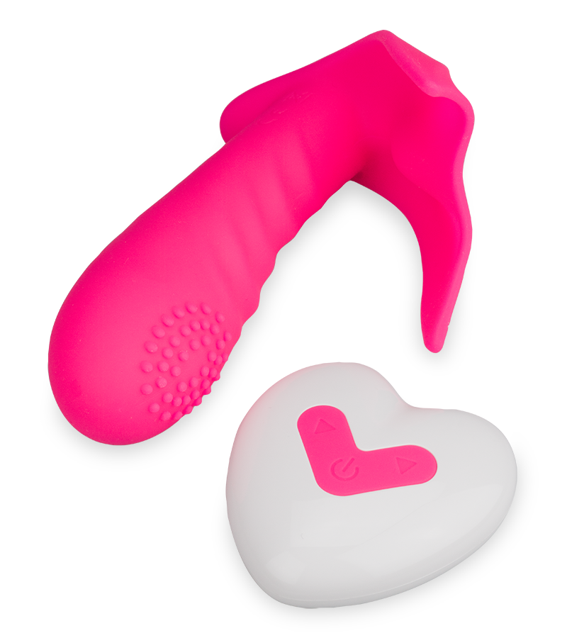 Ferngesteuerter Vibro-Slip mit genopptem Innendildo