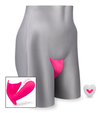 Laden Sie das Bild in den Galerie-Viewer, Ferngesteuerter Vibro-Slip mit genopptem Innendildo