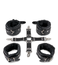 Laden Sie das Bild in den Galerie-Viewer, Fesselkreuz mit Hand- und Fußfesseln