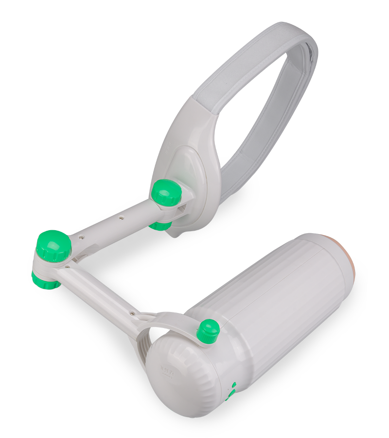 Freihand-Masturbator mit Gürtel und Vagina-Aufsatz