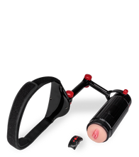 Laden Sie das Bild in den Galerie-Viewer, Freihand-Masturbator mit Gürtel und Vagina-Aufsatz