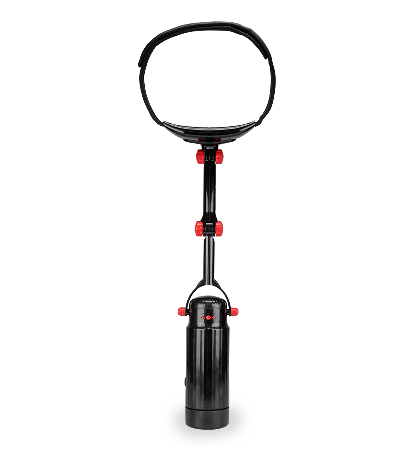 Freihand-Masturbator mit Gürtel und Vagina-Aufsatz