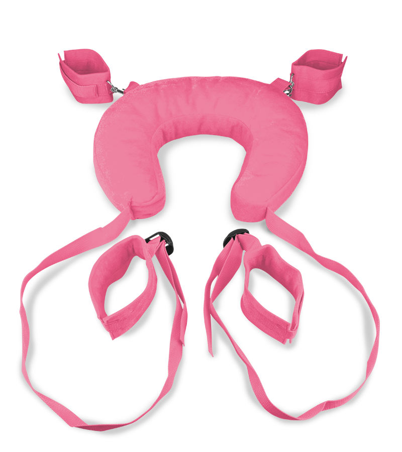 Fuß- und Handfesseln mit Nackenrolle