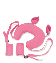 Laden Sie das Bild in den Galerie-Viewer, Fuß- und Handfesseln mit Nackenrolle