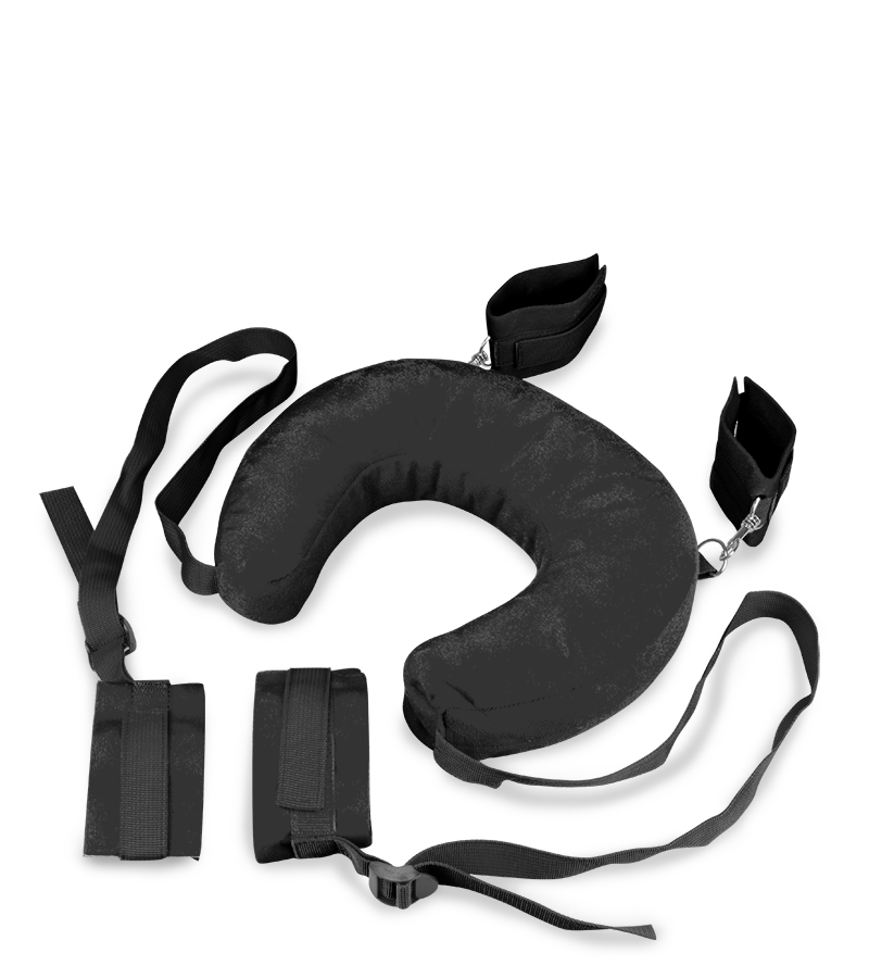 Fuß- und Handfesseln mit Nackenrolle