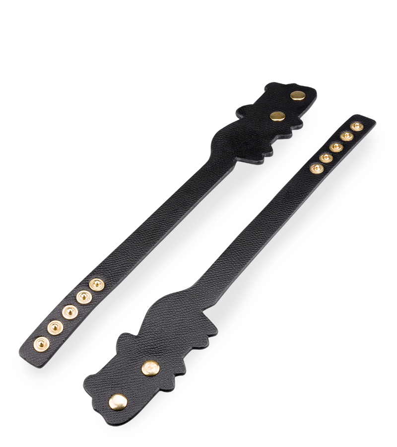 Fußgelenk-Manschetten aus Kunstleder Katze