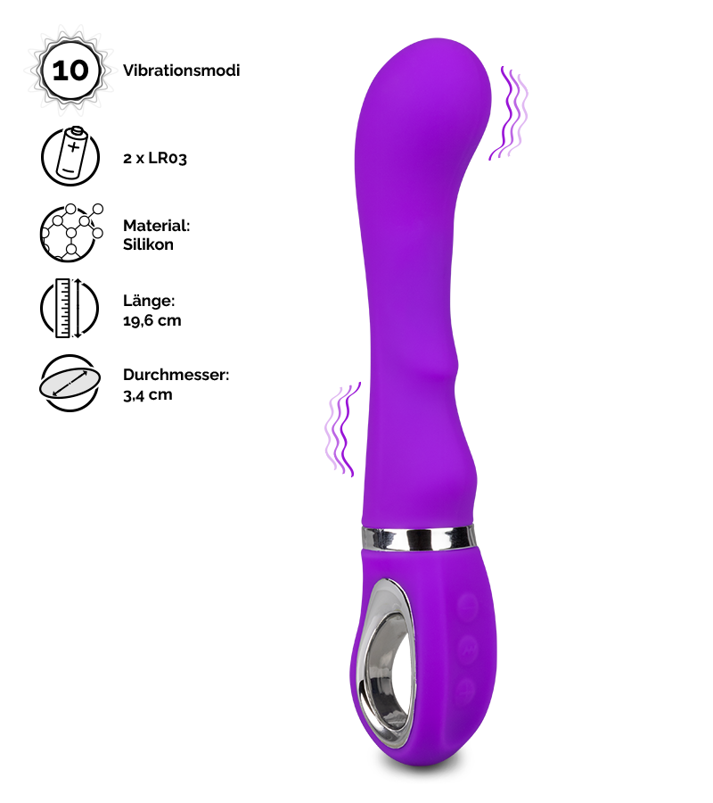G-Punkt-Vibrator mit 10 Modi und 8 Stufen