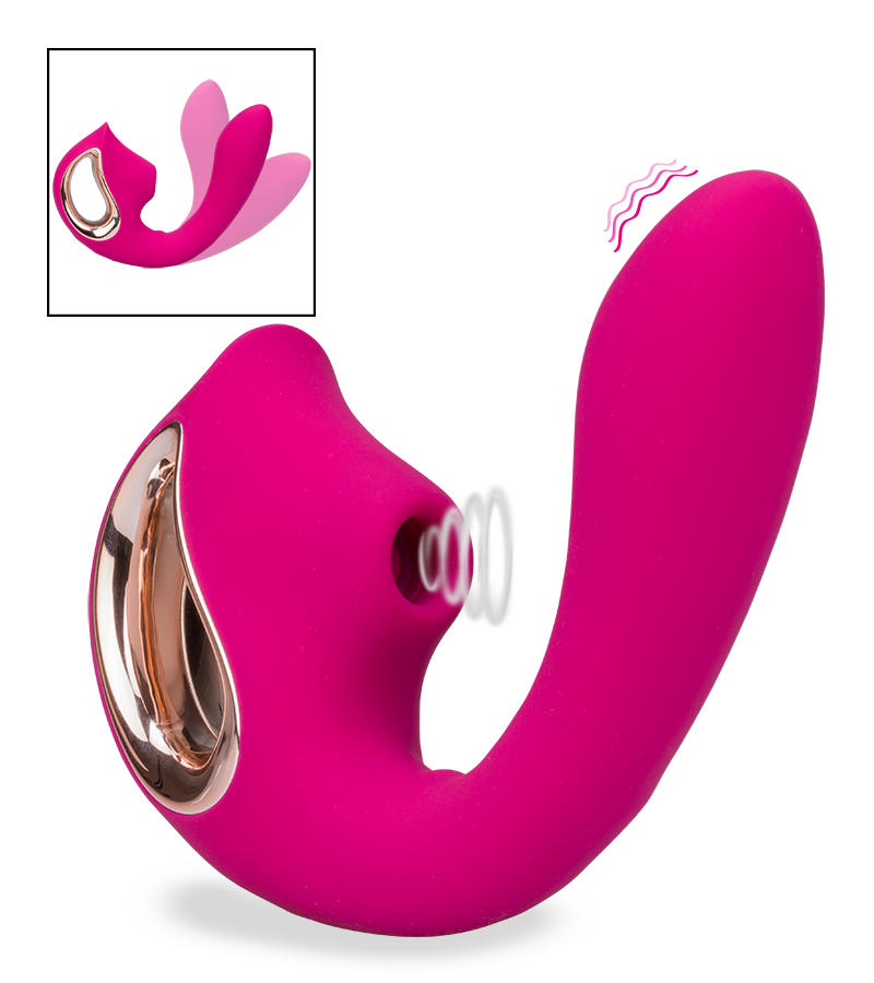 G-Punkt-Vibrator mit Druckwellen Empress