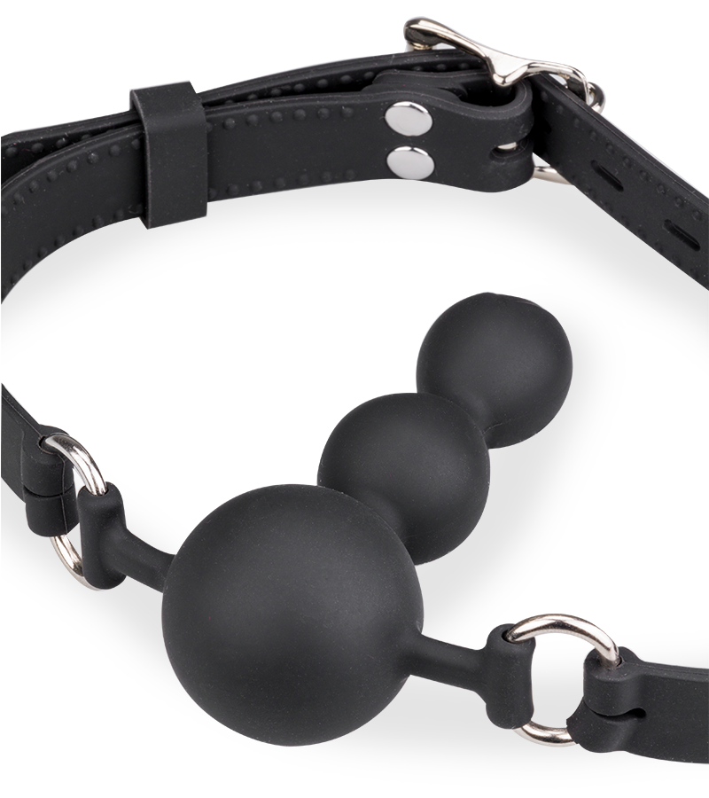 Gagball aus Silikon mit Plug 6 cm