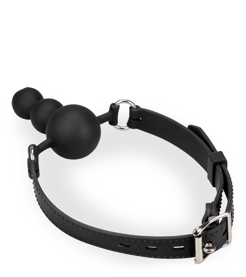 Gagball aus Silikon mit Plug 6 cm