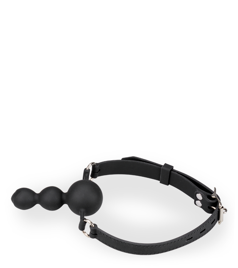 Gagball aus Silikon mit Plug 6 cm