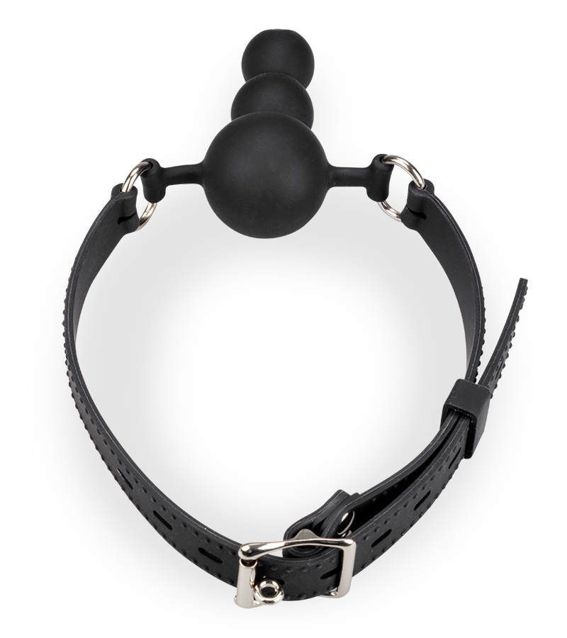 Gagball aus Silikon mit Plug 6 cm