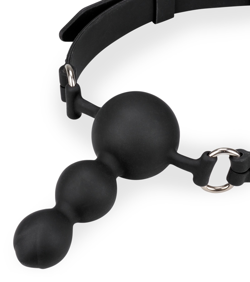 Gagball aus Silikon mit Plug 6 cm