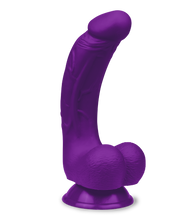 Laden Sie das Bild in den Galerie-Viewer, Gebogener Silikon-Dildo mit Saugnapf