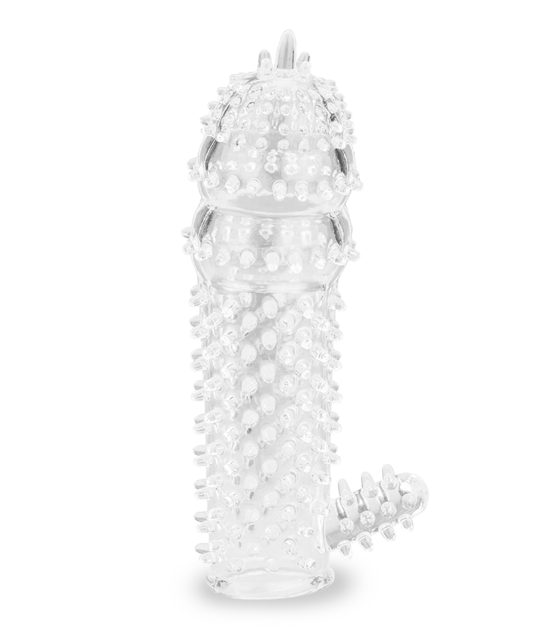 Genoppte Penishülle mit Reizer