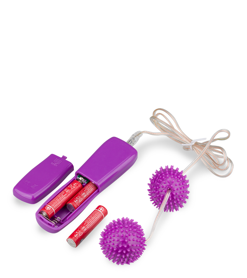 Genoppte Vibro-Liebeskugeln in Rosa