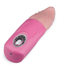 Laden Sie das Bild in den Galerie-Viewer, Genoppter Klitoris- &amp; Vagina-Stimulator mit Vibration