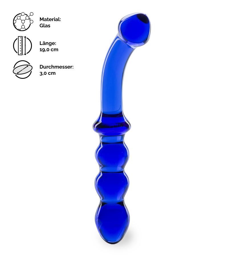 Glasdildo Blueberry