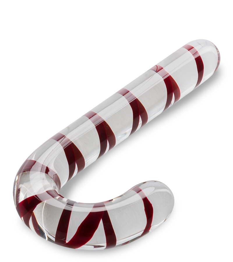 Glasdildo Candy Cane