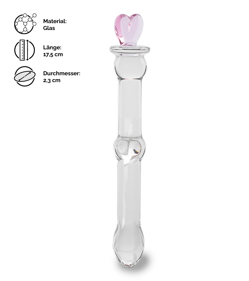 Glasdildo Sweet Heart