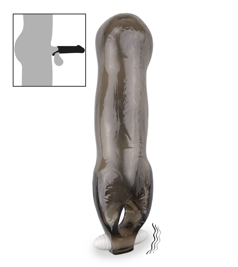 Glatte Penishülle mit Vibration