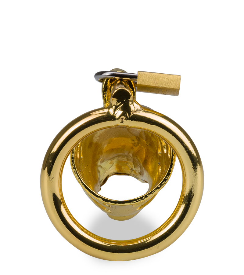 Goldfarbener Peniskäfig chinesisches Sternzeichen Drache