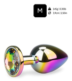 Großer Rosebud-Plug in Regenbogenfarben