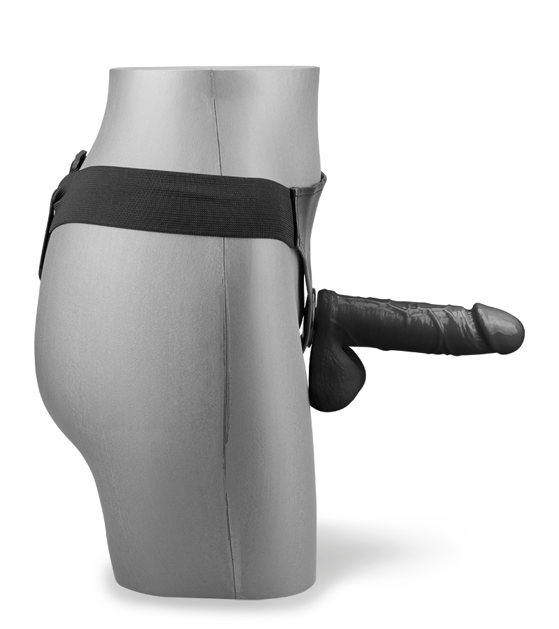 Großer Strapon-Dildo mit O-Ring