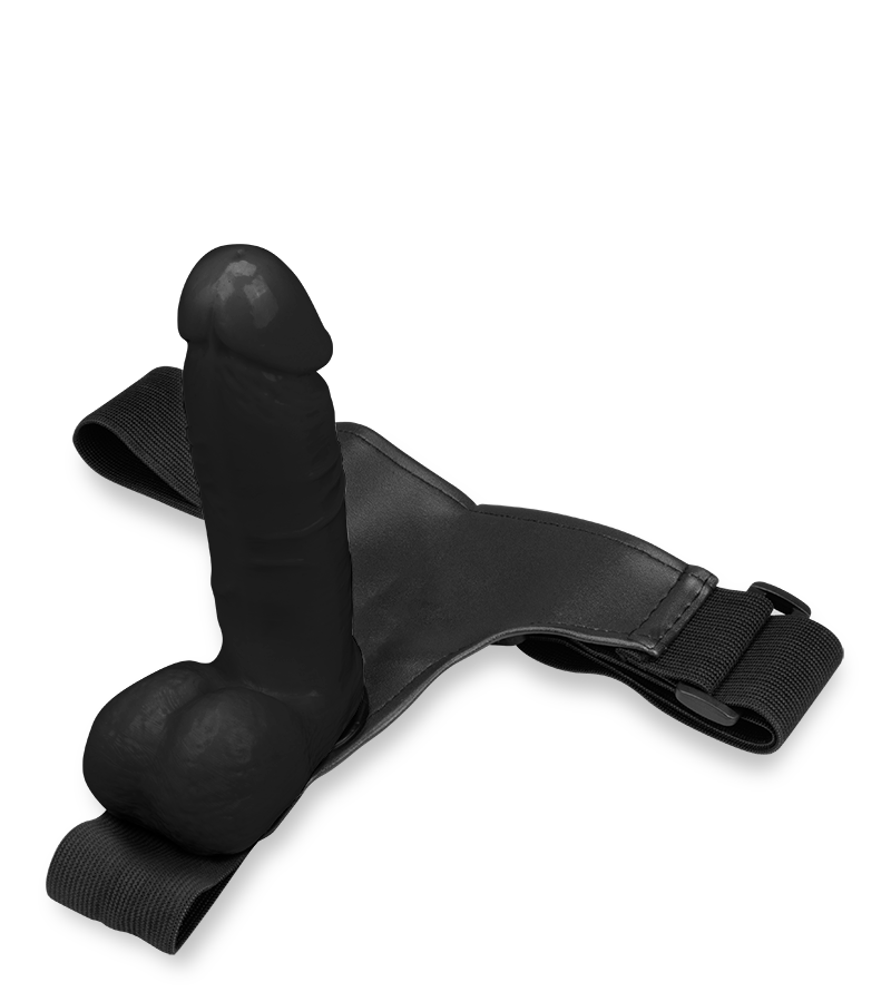 Großer Strapon-Dildo mit O-Ring