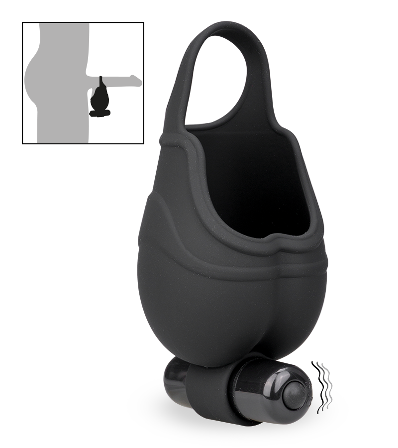 Hodenvibrator mit Penisring