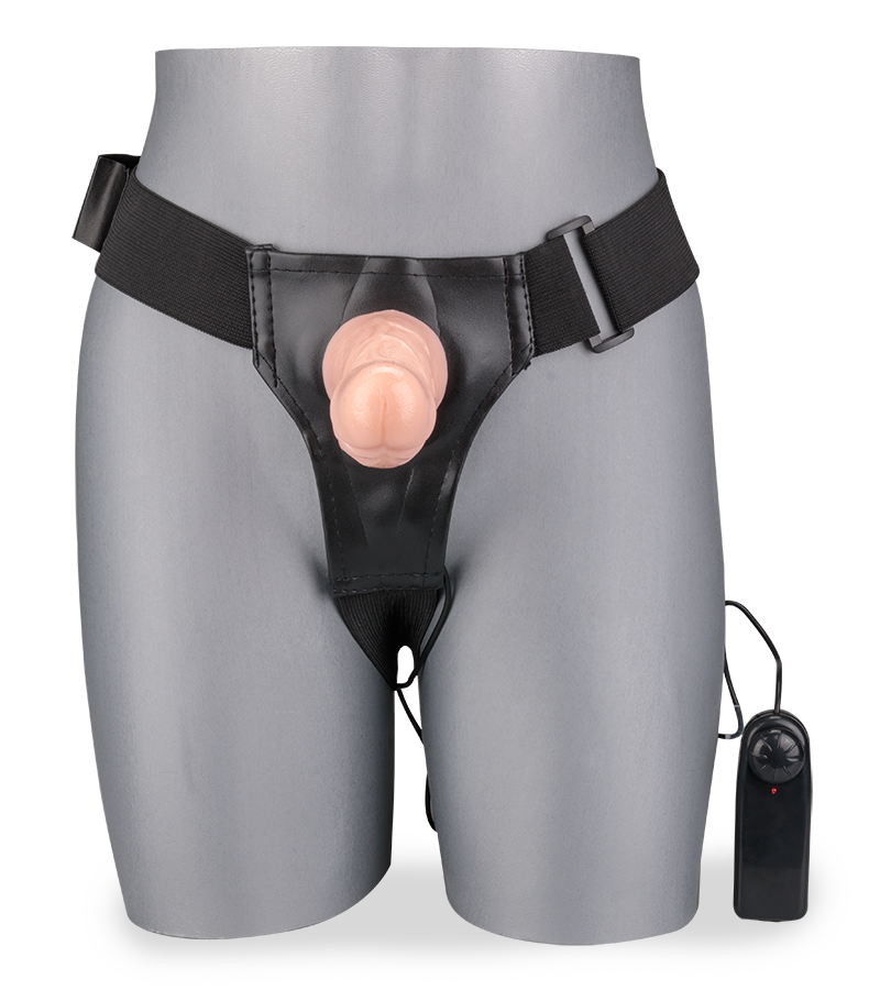 Hohler Dildo-Vibrator zum Umschnallen