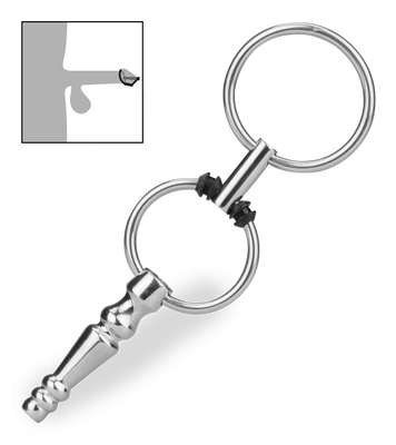 Hohler Harnröhrenplug mit Ringen Soyuz