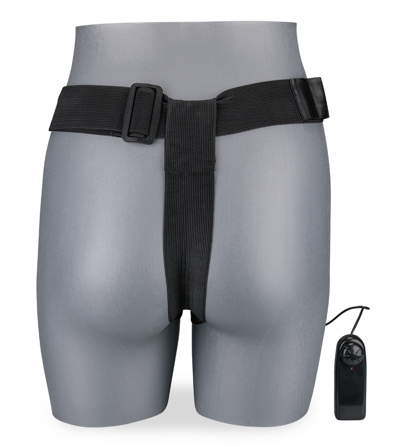 Hohler hautfarbener Umschnall-Vibrator Sascha