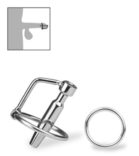 Laden Sie das Bild in den Galerie-Viewer, Hohler Penisplug mit Eichelring Juno