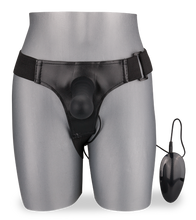 Laden Sie das Bild in den Galerie-Viewer, Hohler Silikon-Strapon mit Vibrationsfunktion