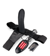 Laden Sie das Bild in den Galerie-Viewer, Hohler Silikon-Strapon mit Vibrationsfunktion