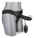 Hohler Strapon-Vibrator aus Silikon mit XL-Durchmesser