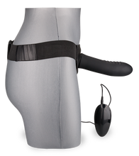 Laden Sie das Bild in den Galerie-Viewer, Hohler Strapon-Vibrator aus Silikon mit XL-Durchmesser