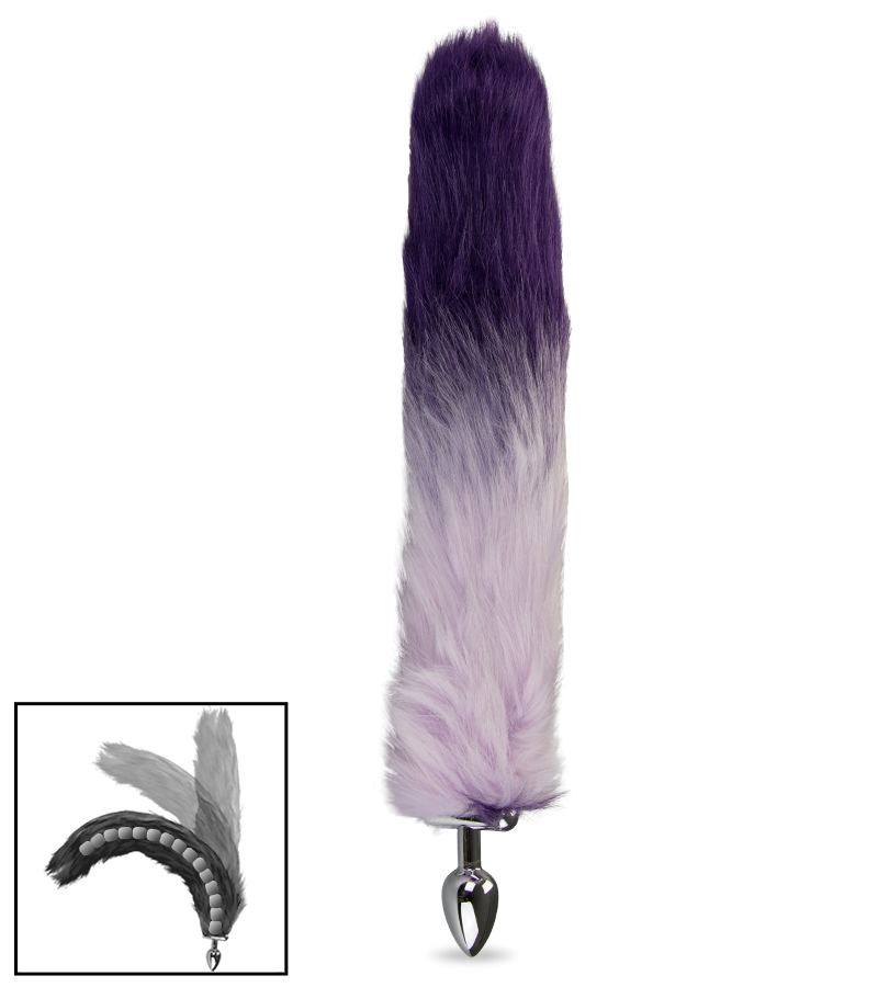 Katzenschwanz-Plug mit Katzenohren-Haarreif