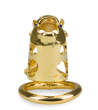 Laden Sie das Bild in den Galerie-Viewer, Keuschheitskäfig chinesisches Sternzeichen goldener Büffel