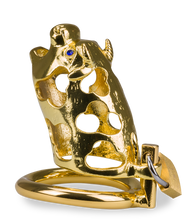 Laden Sie das Bild in den Galerie-Viewer, Keuschheitskäfig chinesisches Sternzeichen goldener Büffel