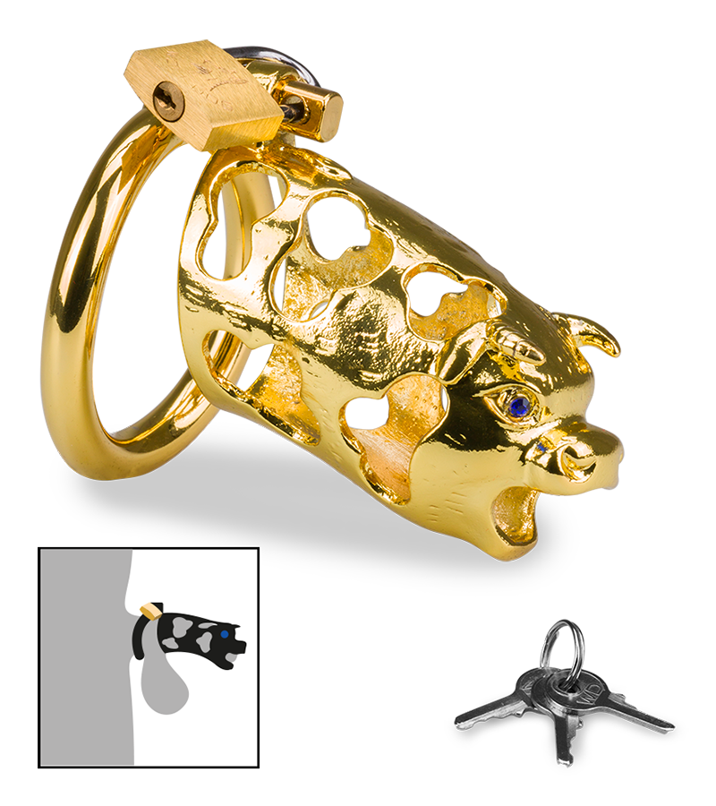 Keuschheitskäfig chinesisches Sternzeichen goldener Büffel