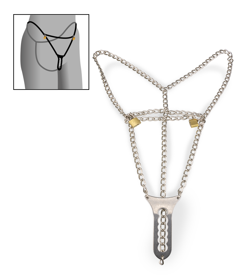 Keuschheitsstring für Frauen Restrained